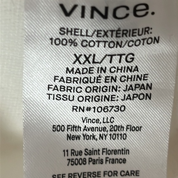 Vince Casual Cotton CropJacket size XXL - Picture 14 of 14